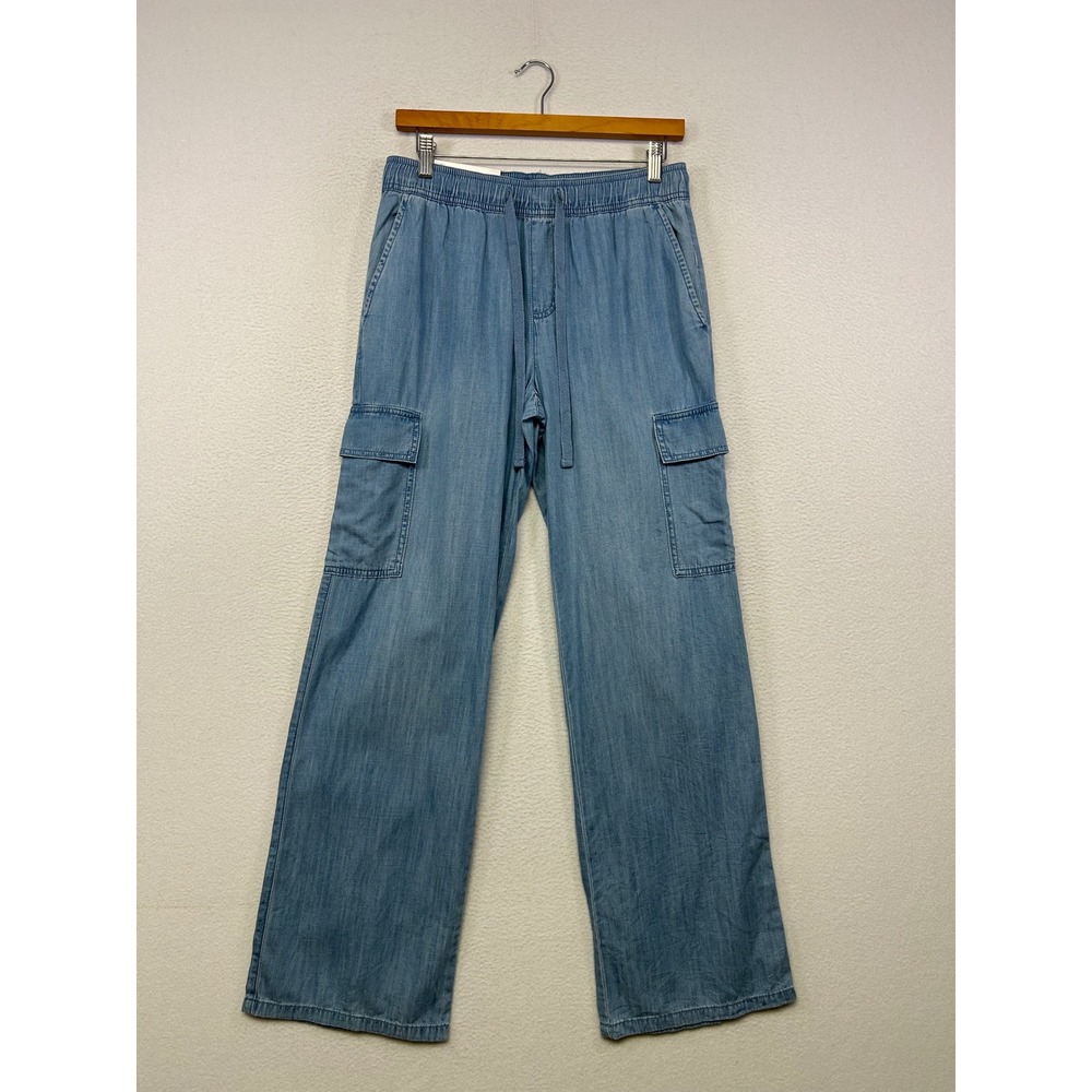 Coastal Boho Social Standard by Sanctuary Womens Small Blue Caravan Cargo Pants
